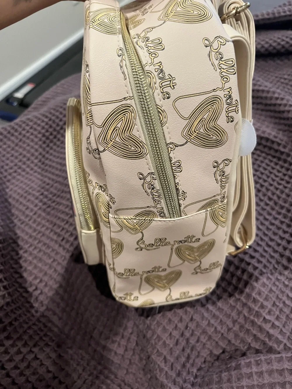 Dani by Danielle Nicole Cream 'Amore' Lady & Tramp Mini Backpack Disney